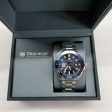  Shop Authentic Tag Heuer Aquaracer Henrik Lundqvist Special Edition Blue Dial Silver Steel Strap Watch for Men - WAY101J.BA0746 - Luxxuri
