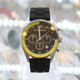  Shop Authentic Emporio Armani Chronograph Black Dial Black Rubber Strap Watch For Men - AR5865 - Luxxuri