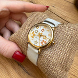  Shop Authentic Marc Jacobs Roxy White Dial White Leather Strap Watch for Women - MJ1607 - Luxxuri