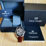  Shop Authentic Tag Heuer Aquaracer Caliber 5 Black Dial Brown Leather Strap Watch for Men - WAY201M.FC6474 - Luxxuri