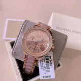  Shop Authentic Michael Kors Wren Crystals Rose Gold Dial Rose Gold Steel Strap Watch for Women - MK6096 - Luxxuri