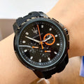  Shop Authentic Maserati SFIDA Chronograph Quartz Stainless Steel Black Dial Watch For Men - R8851123007 - Luxxuri