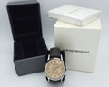  Shop Authentic Emporio Armani Kappa Classic Brown Dial Brown Leather Strap Watch For Men - AR9106 - Luxxuri