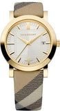  Shop Authentic Burberry Heritage Silver Dial Leather Strap Watch for Women - BU1398 - Luxxuri
