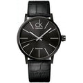  Shop Authentic Calvin Klein Black Dial Black Leather Strap Watch for Women - K7622401 - Luxxuri