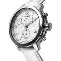  Shop Authentic Tissot PRC 200 Chronograph White Dial White Leather Strap Watch For Men - T055.417.16.017.00 - Luxxuri