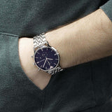  Shop Authentic Emporio Armani Gianni Chronograph Blue Dial Silver Steel Strap Watch For Men - AR1648 - Luxxuri