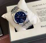  Shop Authentic Maurice Lacroix Aikon Date Blue Dial Silver Steel Strap Watch for Men - AI1108-SS002-430-1 - Luxxuri