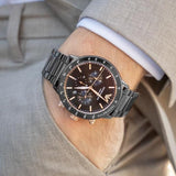 Shop Authentic Emporio Armani Mario Ceramic Chronograph Black Dial Black Steel Strap Watch For Men - AR70002 - Luxxuri