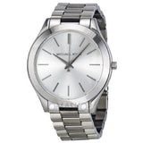  Shop Authentic Michael Kors Slim Runway Silver Dial Silver Stainless Steel Strap Watch for Women - MK3178 - Luxxuri