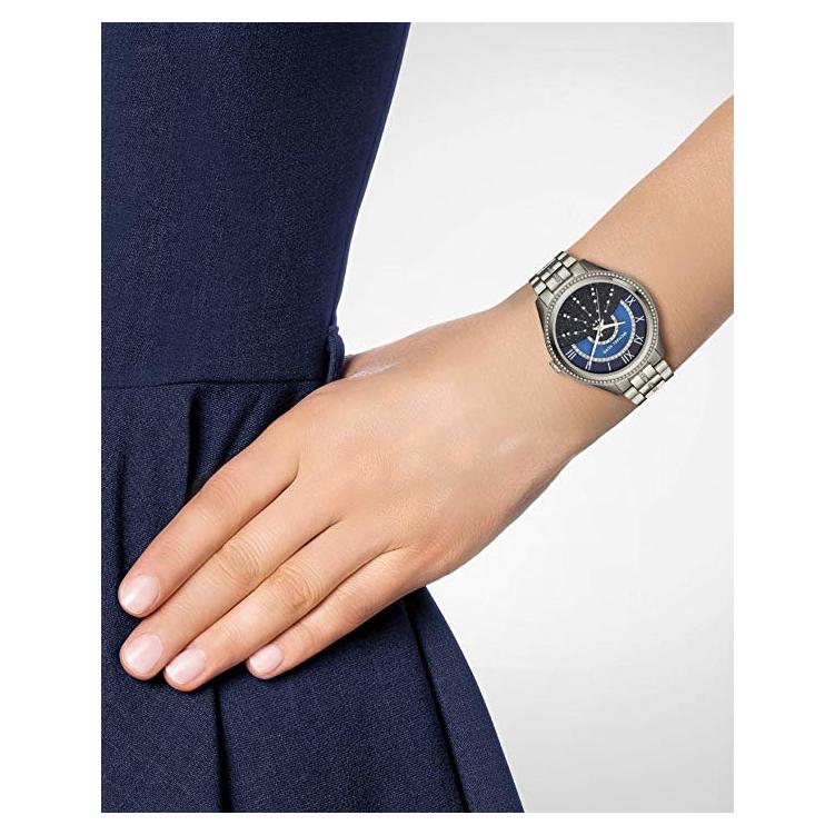  Shop Authentic Michael Kors Lauryn Blue Dial Silver Steel Strap Watch for Women - MK3720 - Luxxuri