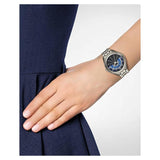  Shop Authentic Michael Kors Lauryn Blue Dial Silver Steel Strap Watch for Women - MK3720 - Luxxuri
