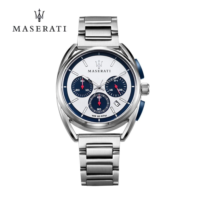  Shop Authentic Maserati Trimarano Chronograph Silver Dial Silver Stainless Steel Strap Watch For Men - R8873632001 - Luxxuri