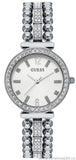  Shop Authentic Guess Gala Diamonds Silver Dial Silver Steel Strap Watch for Women - GW0401L1 - Luxxuri