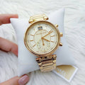  Shop Authentic Michael Kors Sawyer White Dial Gold Steel Strap Watch for Women - MK6362 - Luxxuri