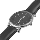  Shop Authentic Fossil The Minimalist Three Hand Black Dial Black Leather Strap Watch for Men - FS5398 - Luxxuri