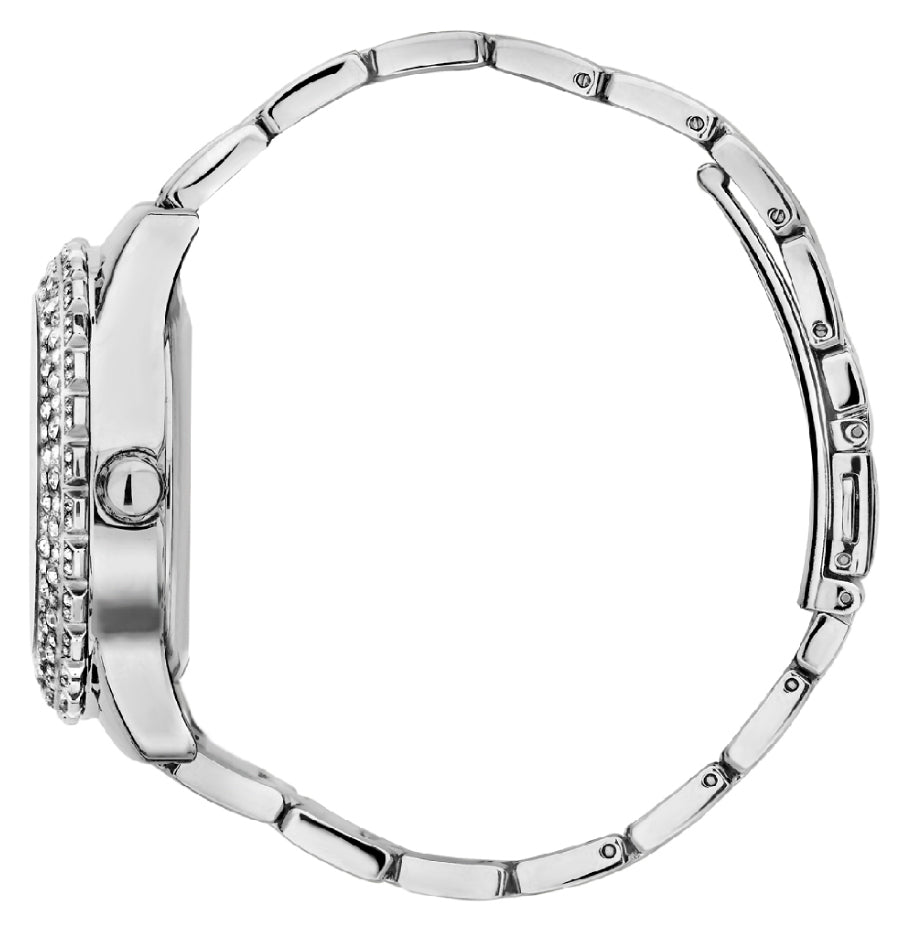  Shop Authentic Guess Confetti Diamonds Blue Dial Silver Steel Strap Watch for Women - W0774L6 - Luxxuri