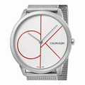  Shop Authentic Calvin Klein Minimal White Dial Silver Mesh Bracelet Watch for Men - K3M51152 - Luxxuri