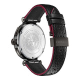  Shop Authentic Versace V-Racer Aion Chronograph Black Dial Black Leather Strap Watch for Men - VBR030017 - Luxxuri