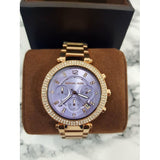  Shop Authentic Michael Kors Parker Purple Dial Rose Gold Steel Strap Watch for Women - MK6169 - Luxxuri