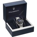  Shop Authentic Maserati SFIDA Quartz Bue Dial Stainless Steel Watch For Men - R8853140001 - Luxxuri