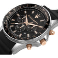  Shop Authentic Maserati SFIDA 44mm Black Silicon Chronograph Watch For Men - R8871640002 - Luxxuri