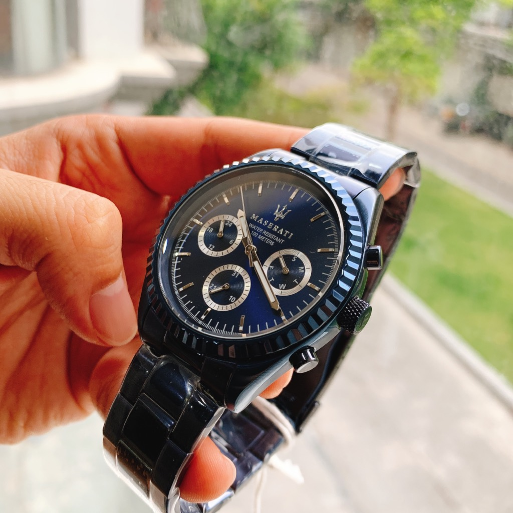  Shop Authentic Maserati Blue Edition Collection 43m Blue Dial Stainless Steel Watch For Men - R8853100025 - Luxxuri