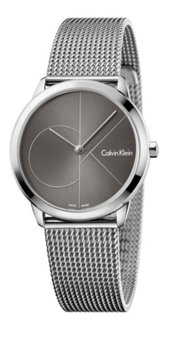  Shop Authentic Calvin Klein Minimal Black Dial Silver Mesh Bracelet Watch for Women - K3M22123 - Luxxuri