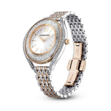  Shop Authentic Swarovski Crystalline Aura White Dial Two Tone Mesh Strap Watch for Women - 5644075 - Luxxuri