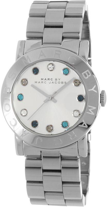 Marc Jacobs Amy White Dial Silver Steel Strap Watch for Women - MBM3140