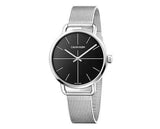  Shop Authentic Calvin Klein Even Black Dial Silver Mesh Bracelet Watch for Women - K7B21121 - Luxxuri