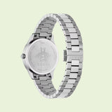  Shop Authentic Gucci G Timeless Quartz Gold Dial Silver Steel Strap Watch for Women - YA1265035 - Luxxuri