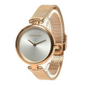  Shop Authentic Calvin Klein Authentic Silver Dial Rose Gold Mesh Bracelet Watch for Women - K8G23626 - Luxxuri