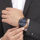  Shop Authentic Hugo Boss Navigator Chronograph Blue Dial Blue Mesh Bracelet Watch for Men - 1513538 - Luxxuri