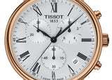  Shop Authentic Tissot Carson Premium Chronograph Silver Dial Brown Leather Strap Watch For Men - T122.417.36.033.00 - Luxxuri