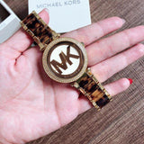  Shop Authentic Michael Kors Parker Chronograph Gold Dial Two Tone Steel Strap Watch for Women - MK6109 - Luxxuri