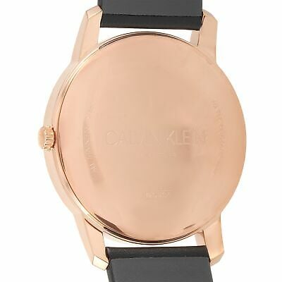  Shop Authentic Calvin Klein City Quartz Black Dial Black Leather Strap Watch for Men - K2G2G6CZ - Luxxuri