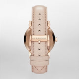  Shop Authentic Burberry The City Beige Dial Brown Leather Strap Watch for Women - BU9014 - Luxxuri