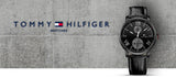  Shop Authentic Tommy Hilfiger Aden Chronograph Black Dial Black Leather Strap Watch for Men - 1791310 - Luxxuri