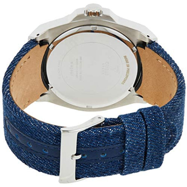  Shop Authentic Guess Legacy Analog Blue Dial Blue Denim Strap Watch for Men - W1058G1 - Luxxuri