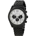  Shop Authentic Michael Kors Lexington Chronograph Crystals Silver Dial Black Steel Strap Watch for Men - MK8605 - Luxxuri