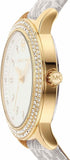  Shop Authentic Michael Kors Tibby Analog Silver Dial White Leather Strap Watch for Women - MK1049 - Luxxuri