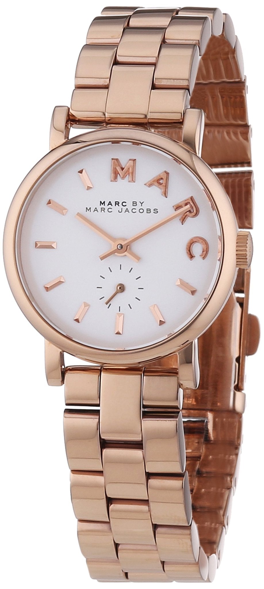  Shop Authentic Marc Jacobs Baker White Dial Rose Gold Steel Strap Watch for Women - MBM3248 - Luxxuri