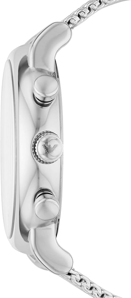  Shop Authentic Emporio Armani Luigi Chronograph Blue Dial Silver Mesh Bracelet Watch For Men - AR80038 - Luxxuri