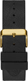  Shop Authentic Guess Phoenix Multifunction Crystals Gold Dial Black Silicone Strap Watch For Men - GW0048G2 - Luxxuri