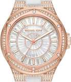  Shop Authentic Michael Kors Lennox Three-Hand Crystals Dial White Silicone Strap Watch For Women - MK7248 - Luxxuri