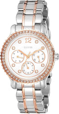  Shop Authentic Guess Enchanting Diamonds Silver Dial Two Tone Steel Strap Watch for Women - W0305L3 - Luxxuri