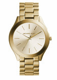  Shop Authentic Michael Kors Slim Runway Gold Dial Gold Stainless Steel Strap Watch for Women - MK3179 - Luxxuri