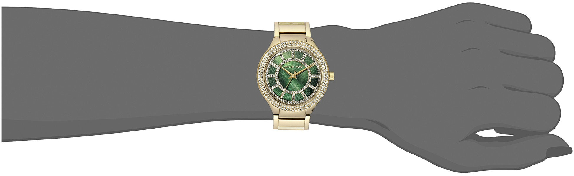  Shop Authentic Michael Kors Kerry Green Dial Gold Steel Strap Watch for Women - MK3409 - Luxxuri