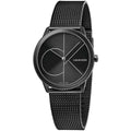  Shop Authentic Calvin Klein Minimal Black Dial Black Mesh Bracelet Watch for Women - K3M5245X - Luxxuri